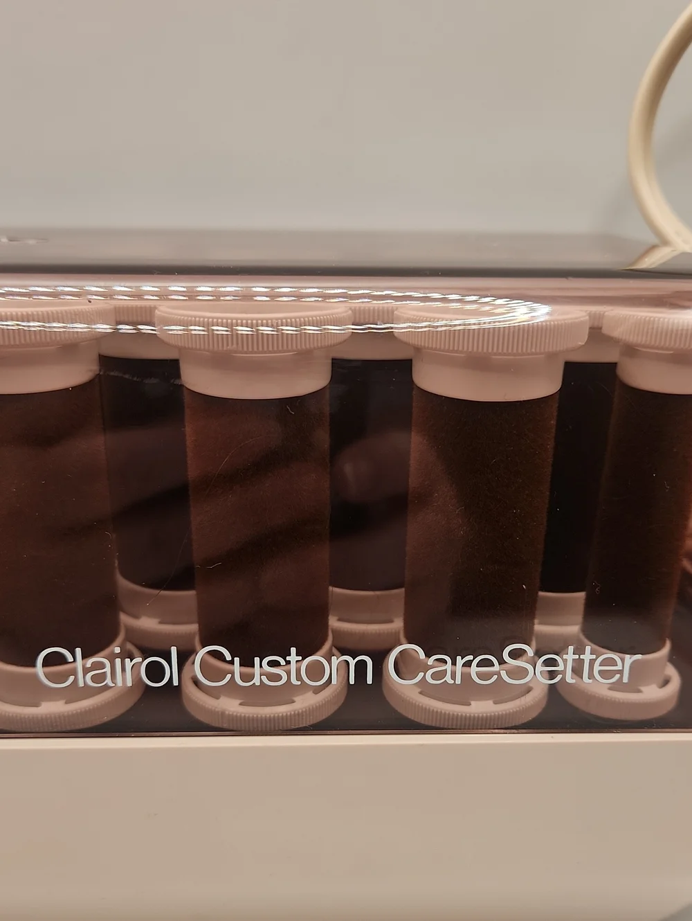 CLAIROL Custom CareSetter HOT ROLLERS 120V  Model KF-20  Flocked w/ Clips